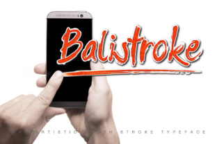 Balistroke: A Handmade Dry Brush Font with Real Character