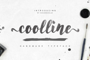 Coolline: Handwritten Brush Font with Alternates & Swashes