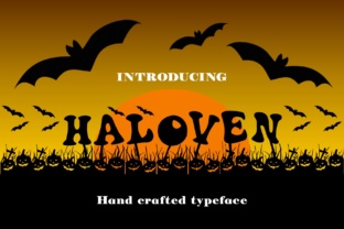 Haloven: The Perfect Halloween Font for Continuous Backgrounds