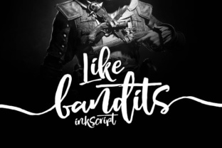 Like Bandits Ink: A Handwritten Script Font for Branding and Craft Projects