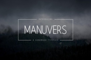 Manuvers: A Handmade Sans Serif Font with a Sweet, Human Touch