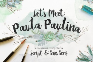 Paula Paulina: Script Meets Sans in a Stunning Duo