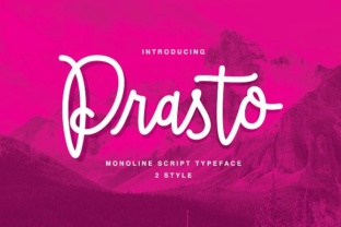 Prasto: A Fun Modern Handwritten Monoline Font