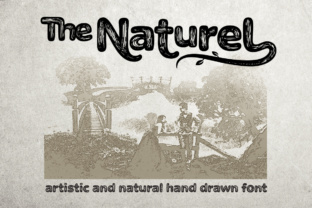 The Naturel: A Handcrafted Modern Sans Serif with Wood Texture