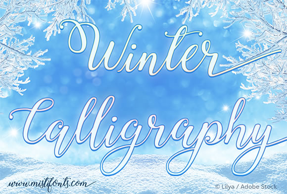 Winter Calligraphy: A Handwritten Font with Character and Flexibility